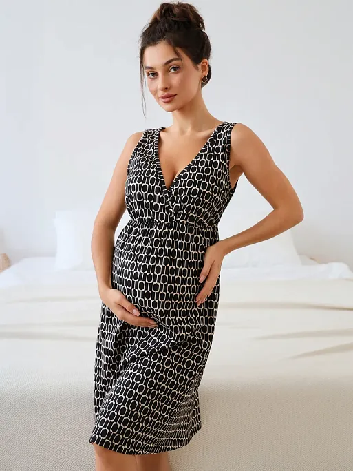 Халат и сорочка для беременных и кормящих в роддом I Love Mum 13