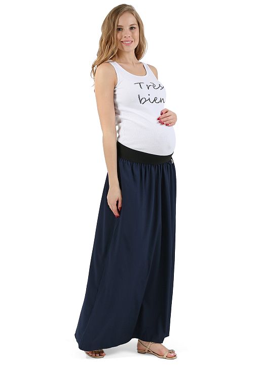 Юбка длинная Кэрол для беременных т.синий I Love Mum 1