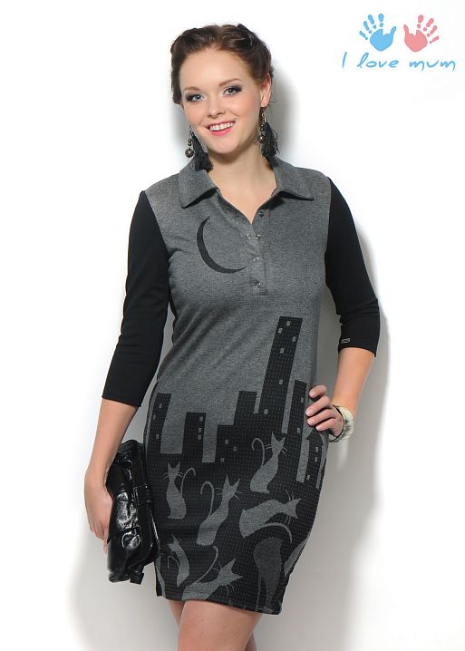 Платье Соната для кормящих I Love Mum 1