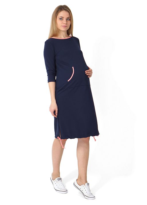 Платье Катрин для беременных т.синий I Love Mum 1