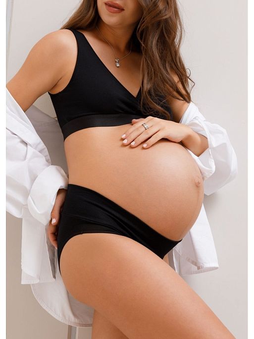 Трусы для беременных женские Лика набор 2 шт хлопок низкие I Love Mum 4