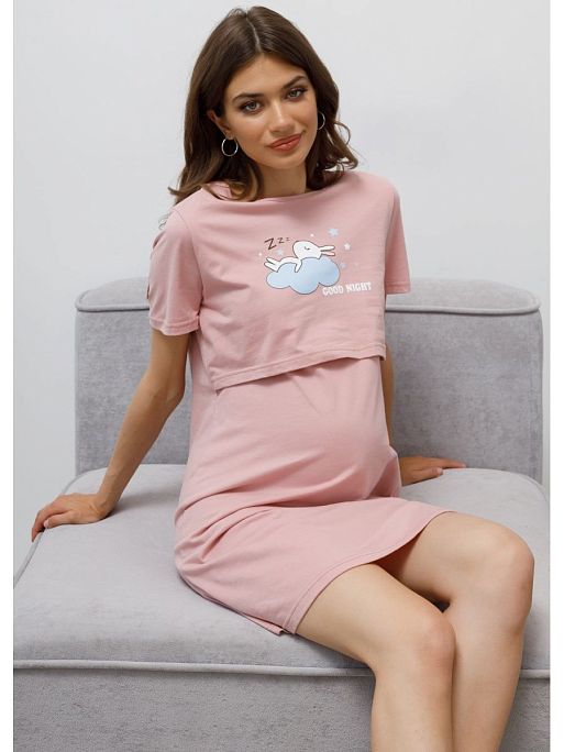 Ночная сорочка для беременных и кормящих I Love Mum 6