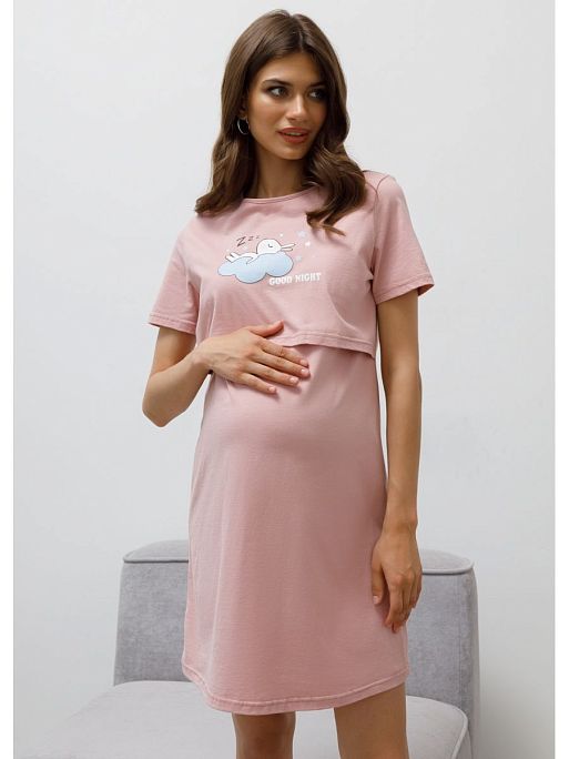 Ночная сорочка для беременных и кормящих I Love Mum 2