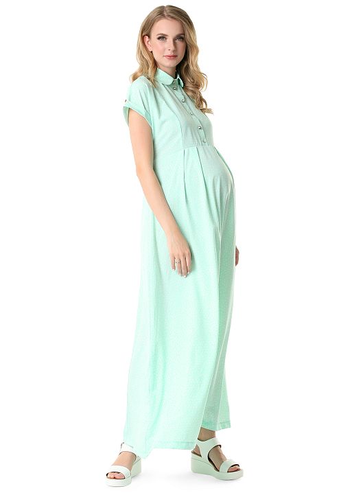 Платье длинное Аламанни для беременных и кормящих I Love Mum 2