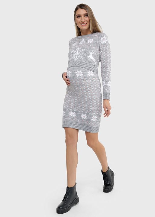 Платье Джингл для беременных и кормящих I Love Mum 1