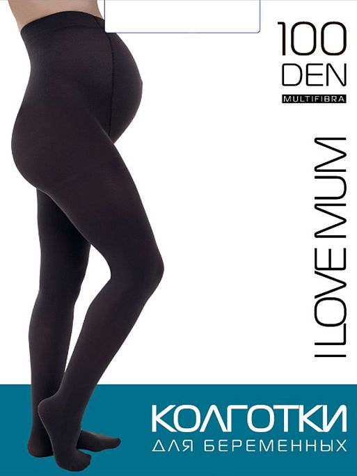 Теплые колготки для беременных 100 den I Love Mum 2