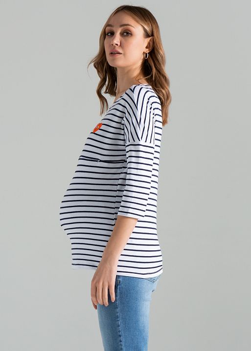 Лонгслив Пике для беременных и кормящих I Love Mum 5