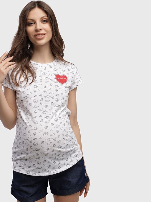 Футболка для беременных Фиджи с принтом одежда для беременных I Love Mum 1