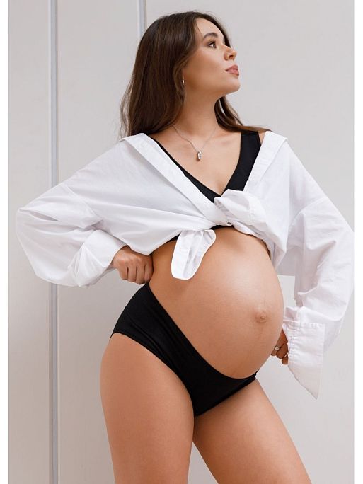 Трусы для беременных женские Лика набор 2 шт хлопок низкие I Love Mum 8