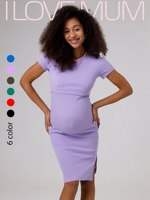 Платье для беременных и кормления летнее домашнее Бланш I Love Mum 5