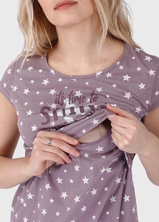 Ночная сорочка Медина для беременных и кормящих I Love Mum 4