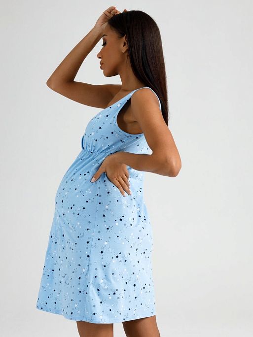 Ночная сорочка для беременных и кормления в роддом Оливия I Love Mum 4