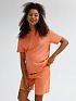 Спортивный костюм для беременных летний с шортами Элис цвет оранжевый I Love Mum