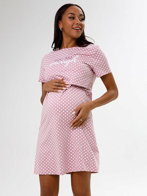 Ночная сорочка для беременных и кормления Медина I Love Mum 6