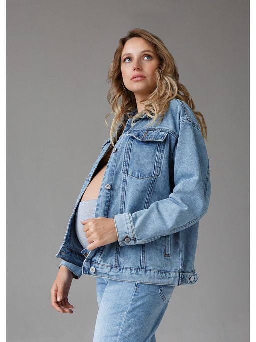 Джинсовая куртка для беременных Дакота I Love Mum 1